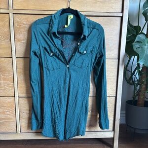 Green Dragon of California Boutique Long Sleeve Embroidered Top